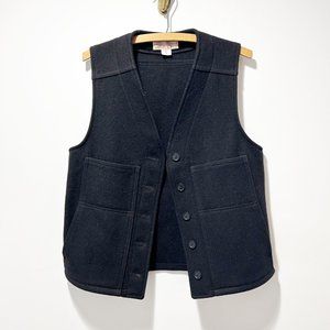 Filson Mackinaw Wool Vest Black Size Medium Pockets